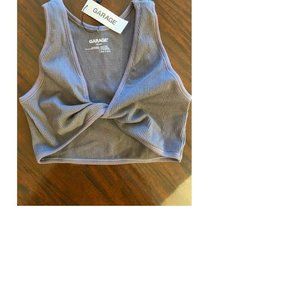 Garage cropped Twist Front Tank Size XS
